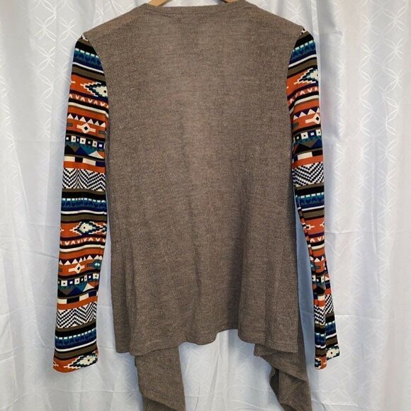 Flying Tomato Open Cardigan Aztec Sleeves med - Picture 4 of 4